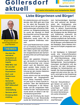Göllersdorf aktuell Dezember 2025